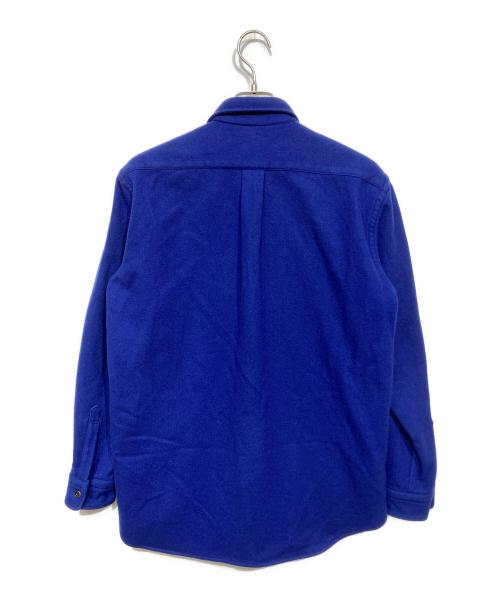 COMME des GARCONS HOMME（コムデギャルソン オム）COMME des GARCONS HOMME (コムデギャルソン オム) カットオフプリーツシャツジャケット ブルー サイズ:不明の古着・服飾アイテム