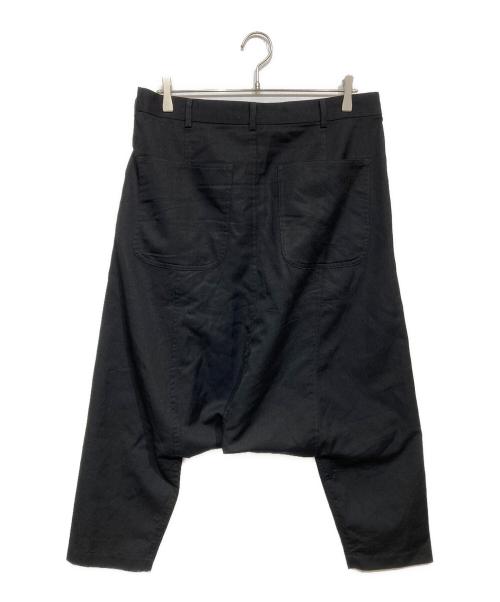 BLACK COMME des GARCONS（ブラックコムデギャルソン）BLACK COMME des GARCONS (ブラックコムデギャルソン) ウールサルエルパンツ ブラック サイズ:Mの古着・服飾アイテム