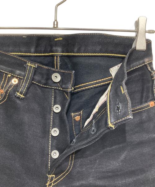 IRON HEART（アイアンハート）IRON HEART (アイアンハート) 21ozセルビッチブラックデニムパンツ ブラック サイズ:W28の古着・服飾アイテム