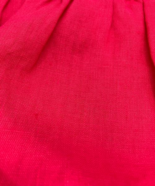 house of lotus（ハウスオブロータス）house of lotus (ハウスオブロータス) ウォッシュリネンワンピース レッド サイズ:Mの古着・服飾アイテム