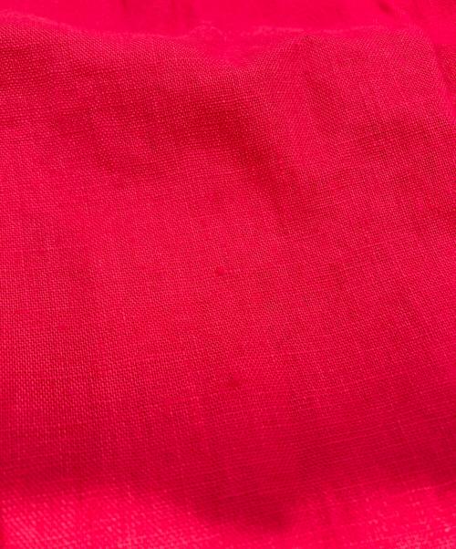 house of lotus（ハウスオブロータス）house of lotus (ハウスオブロータス) ウォッシュリネンワンピース レッド サイズ:Mの古着・服飾アイテム