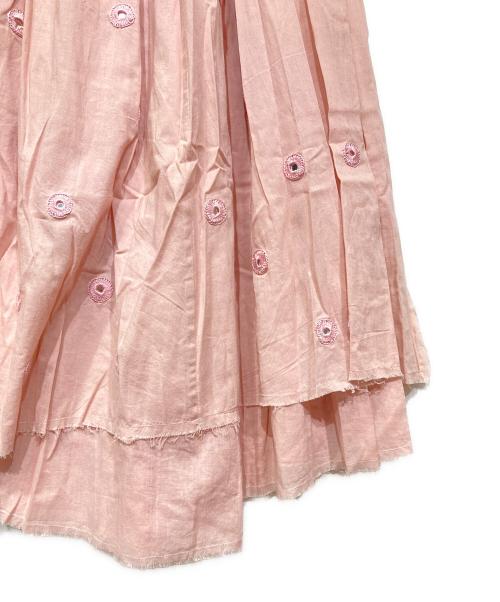 house of lotus（ハウスオブロータス）house of lotus (ハウスオブロータス) ミラーワーク スカート ピンク サイズ:Mの古着・服飾アイテム
