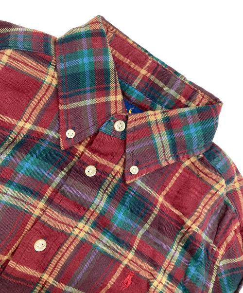 POLO RALPH LAUREN（ポロ・ラルフローレン）POLO RALPH LAUREN (ポロ・ラルフローレン) プラッド コットン シャツ レッド×グリーン サイズ:S 未使用品の古着・服飾アイテム