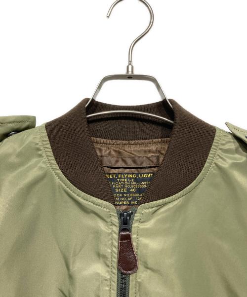 waiper（ワイパー）waiper (ワイパー) L-2フライトジャケット グリーン サイズ:40の古着・服飾アイテム