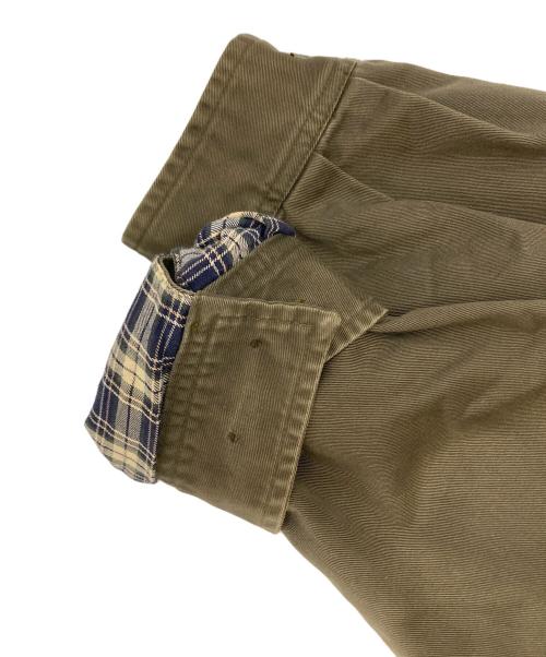 POLO RALPH LAUREN（ポロ・ラルフローレン）POLO RALPH LAUREN (ポロ・ラルフローレン) 裏チェックスイングトップ カーキ サイズ:Lの古着・服飾アイテム