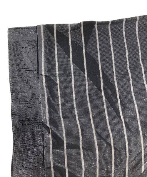 DIOR HOMME（ディオール オム）DIOR HOMME (ディオール オム) ワックス加工BEE刺繍ボーダーポロシャツ ブラック サイズ:Mの古着・服飾アイテム