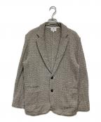LANVIN en Bleuランバンオンブルー）の古着「メランジニット テーラードジャケット」｜グレー