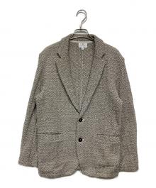 LANVIN en Bleu（ランバンオンブルー）の古着「メランジニット テーラードジャケット」｜グレー