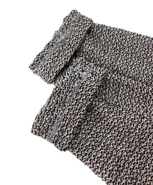 LANVIN en Bleu（ランバンオンブルー）LANVIN en Bleu (ランバンオンブルー) メランジニット テーラードジャケット グレー サイズ:48の古着・服飾アイテム