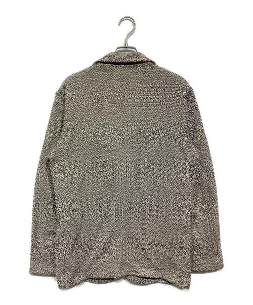 LANVIN en Bleu（ランバンオンブルー）LANVIN en Bleu (ランバンオンブルー) メランジニット テーラードジャケット グレー サイズ:48の古着・服飾アイテム