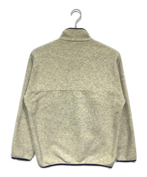 Patagonia（パタゴニア）Patagonia (パタゴニア) シンチラ・スナップT・プルオーバ ベージュ×ネイビー サイズ:Sの古着・服飾アイテム