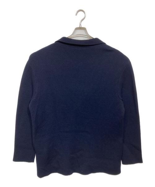 RALPH LAUREN Purple Label（ラルフ ローレン パープル レーベル）RALPH LAUREN Purple Label (ラルフ ローレン パープル レーベル) ウール混 ニットダブルジャケット ネイビー サイズ:Lの古着・服飾アイテム