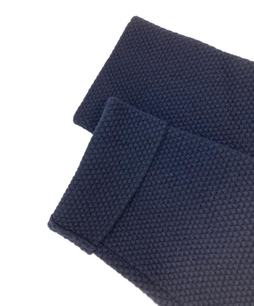 RALPH LAUREN Purple Label（ラルフ ローレン パープル レーベル）RALPH LAUREN Purple Label (ラルフ ローレン パープル レーベル) ウール混 ニットダブルジャケット ネイビー サイズ:Lの古着・服飾アイテム