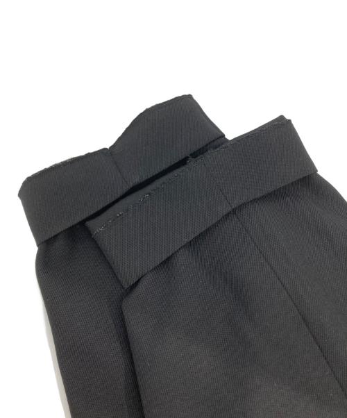 MARKAWARE（マーカウェア）MARKAWARE (マーカウェア) PLEATED FRONT PEGTOP パンツ（プリーティッド フロント ペグトップ パンツ） ブラック サイズ:2の古着・服飾アイテム