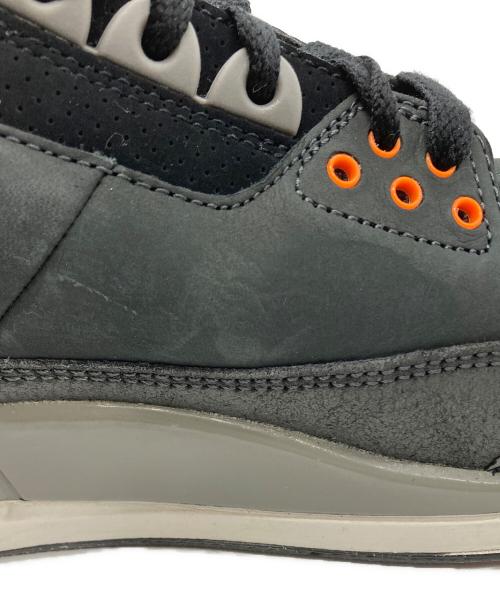 NIKE（ナイキ）NIKE (ナイキ) Air Jordan 3 Retro Fear（エアー ジョーダン 3 レトロ フィアー） グレー×ブラック サイズ:29の古着・服飾アイテム