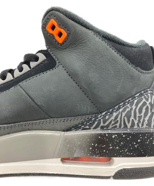NIKE（ナイキ）NIKE (ナイキ) Air Jordan 3 Retro Fear（エアー ジョーダン 3 レトロ フィアー） グレー×ブラック サイズ:29の古着・服飾アイテム