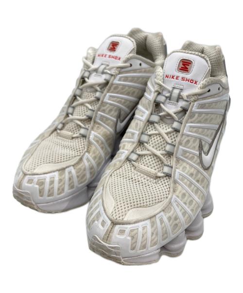 NIKE（ナイキ）NIKE (ナイキ) WMNS SHOX TL ローカットスニーカー（ウィメンズ ショックス TL ローカットスニーカー） ホワイト×グレー サイズ:28の古着・服飾アイテム