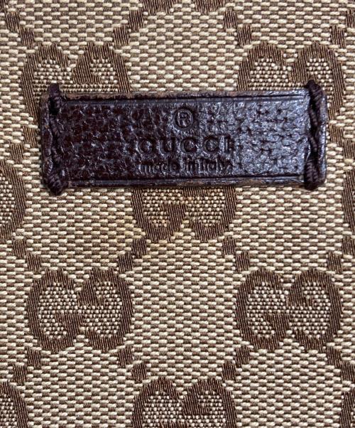 GUCCI（グッチ）GUCCI (グッチ) GG シェリーライン ショルダーバッグ ベージュ×ブラウンの古着・服飾アイテム