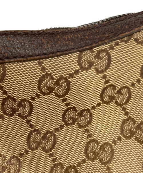 GUCCI（グッチ）GUCCI (グッチ) GG シェリーライン ショルダーバッグ ベージュ×ブラウンの古着・服飾アイテム