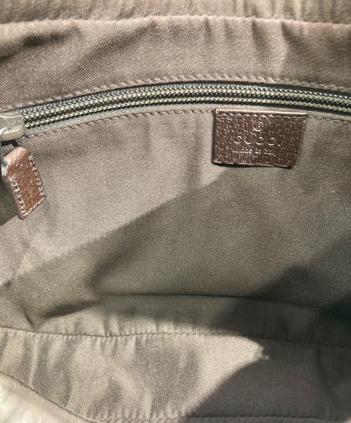 GUCCI（グッチ）GUCCI (グッチ) GG シェリーライン ショルダーバッグ ベージュ×ブラウンの古着・服飾アイテム