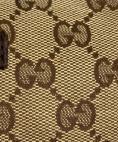 GUCCI（グッチ）GUCCI (グッチ) GG シェリーライン ショルダーバッグ ベージュ×ブラウンの古着・服飾アイテム