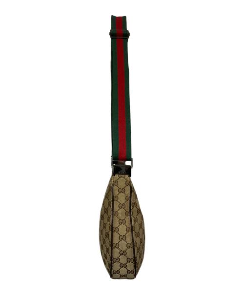 GUCCI（グッチ）GUCCI (グッチ) GG シェリーライン ショルダーバッグ ベージュ×ブラウンの古着・服飾アイテム