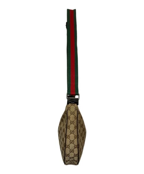 GUCCI（グッチ）GUCCI (グッチ) GG シェリーライン ショルダーバッグ ベージュ×ブラウンの古着・服飾アイテム