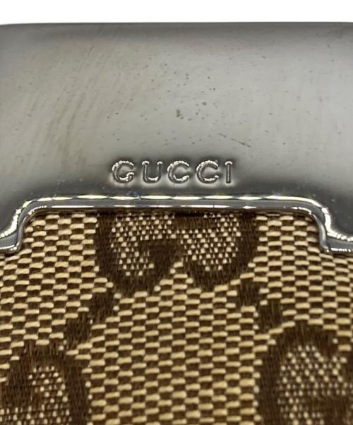 GUCCI（グッチ）GUCCI (グッチ) GG シェリーライン ショルダーバッグ ベージュ×ブラウンの古着・服飾アイテム