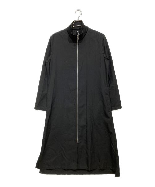 GROUND Y（グラウンドワイ）GROUND Y (グラウンドワイ) スタンドカラーロングシャツ ブラック サイズ:3の古着・服飾アイテム