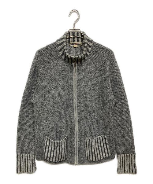 GAULTIER HOMME objet（ゴルチエオムオブジェ）GAULTIER HOMME objet (ゴルチエオムオブジェ) ニットジャケット グレー サイズ:FREEの古着・服飾アイテム