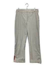 PRADA SPORTS（プラダスポーツ）の古着「裾ジップ ナイロン混 パンツ」｜グレー