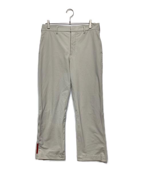 PRADA SPORTS（プラダスポーツ）PRADA SPORTS (プラダスポーツ) 裾ジップ ナイロン混 パンツ グレー サイズ:50の古着・服飾アイテム