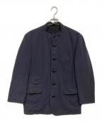 ISSEY MIYAKEイッセイミヤケ）の古着「裏キルティングマオカラージャケット」｜ネイビー