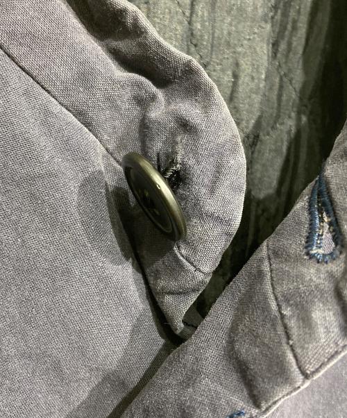 ISSEY MIYAKE（イッセイミヤケ）ISSEY MIYAKE (イッセイミヤケ) 裏キルティングマオカラージャケット ネイビー サイズ:Sの古着・服飾アイテム