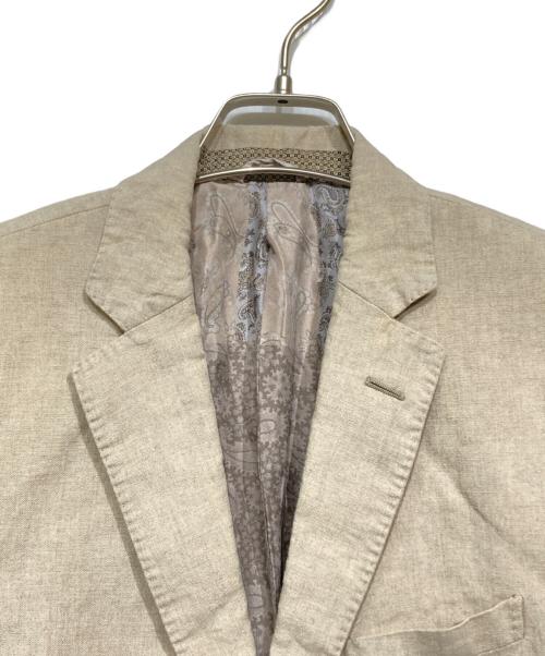 ETRO（エトロ）ETRO (エトロ) リネンテーラードジャケット ベージュ サイズ:48の古着・服飾アイテム