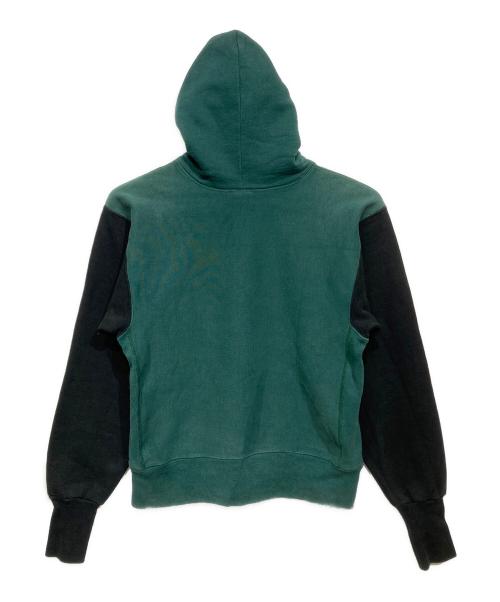 FUTURA LABORATORIES（フューチュラ ラボラトリーズ）FUTURA LABORATORIES (フューチュラ ラボラトリーズ) バイカラーパーカー グリーン×ブラック サイズ:Lの古着・服飾アイテム