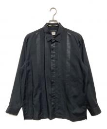 ISSEY MIYAKE MEN（イッセイミヤケメン）の古着「切替ストライプ長袖シャツ」｜ブラック