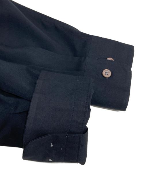 ISSEY MIYAKE MEN（イッセイミヤケメン）ISSEY MIYAKE MEN (イッセイミヤケメン) 切替ストライプ長袖シャツ ブラック サイズ:3の古着・服飾アイテム