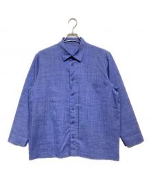 132 5. ISSEY MIYAKE（132 5. イッセイ ミヤケ）の古着「リネン混シャツ」｜ブルー