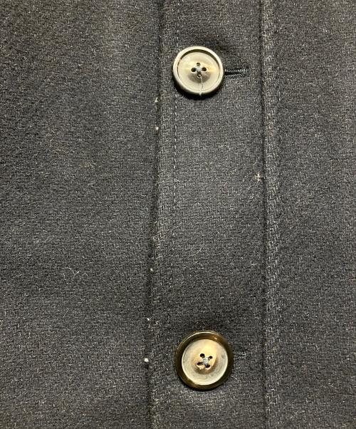 Martin Margiela14（マルタンマルジェラ14）Martin Margiela14 (マルタンマルジェラ14) ウールナイロン スタンドカラーコート ネイビー サイズ:44の古着・服飾アイテム