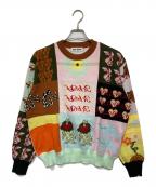 TTT MSWティー）の古着「Patchwork Pullover Cotton Knit」｜マルチカラー