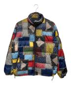 stussyステューシー）の古着「PATCHWORK PUFFER JACKET」｜マルチカラー
