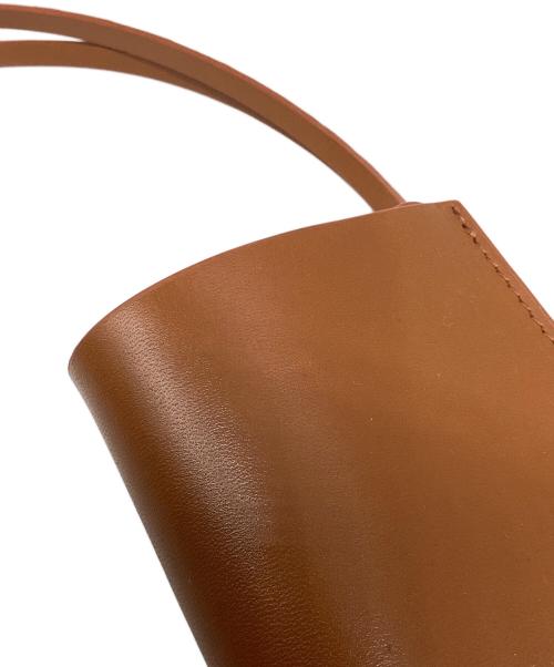 AURALEE（オーラリー）AURALEE (オーラリー) LEATHER SUNGLASSES CASE ブラウンの古着・服飾アイテム