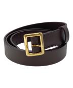 AURALEEオーラリー）の古着「SQUARE BUCKLE BELT」｜ブラウン