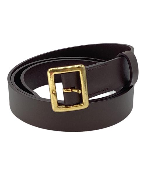 AURALEE（オーラリー）AURALEE (オーラリー) SQUARE BUCKLE BELT ブラウン サイズ:Mの古着・服飾アイテム