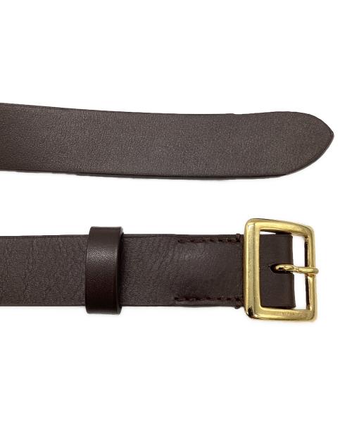 AURALEE（オーラリー）AURALEE (オーラリー) SQUARE BUCKLE BELT ブラウン サイズ:Mの古着・服飾アイテム