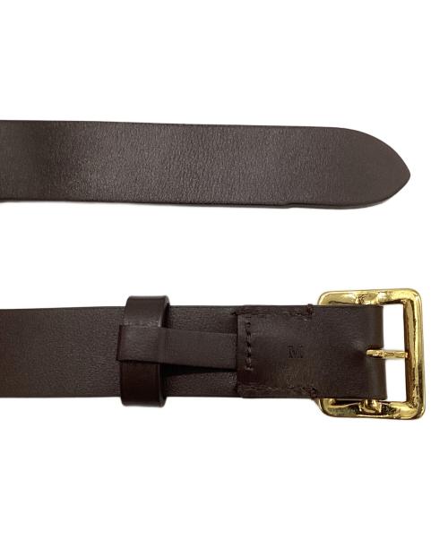 AURALEE（オーラリー）AURALEE (オーラリー) SQUARE BUCKLE BELT ブラウン サイズ:Mの古着・服飾アイテム
