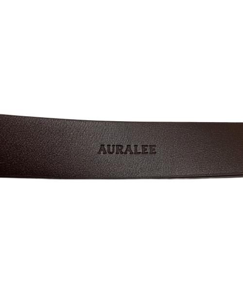 AURALEE（オーラリー）AURALEE (オーラリー) SQUARE BUCKLE BELT ブラウン サイズ:Mの古着・服飾アイテム