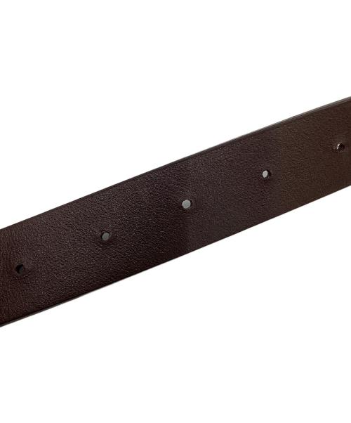 AURALEE（オーラリー）AURALEE (オーラリー) SQUARE BUCKLE BELT ブラウン サイズ:Mの古着・服飾アイテム
