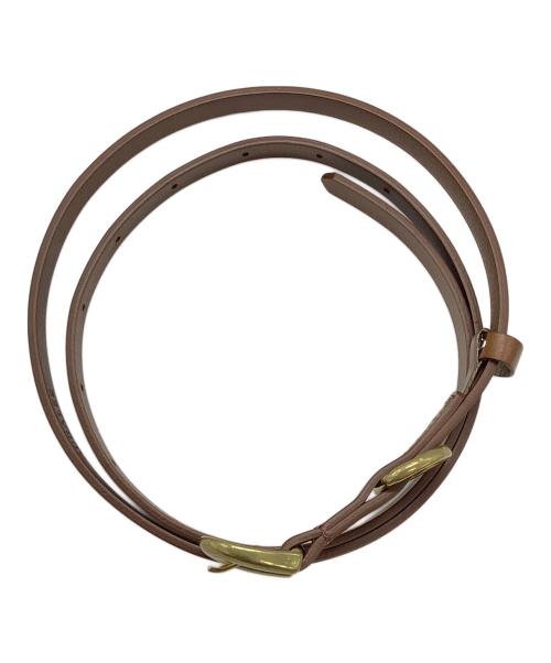 AURALEE（オーラリー）AURALEE (オーラリー) LEATHER NARROW BELT ブラウン サイズ:Sの古着・服飾アイテム
